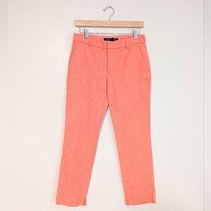 Zara Peach Paisley Capris NWOT